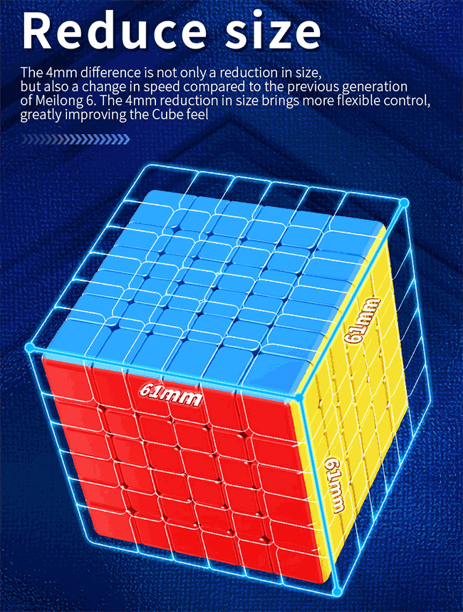 MoYu MFJS MeiLong 6 V2 6x6x6 Magic Cube
